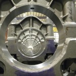 K&M Machine Fabricating - Machined Crank Bore for Power Generation Engine Block