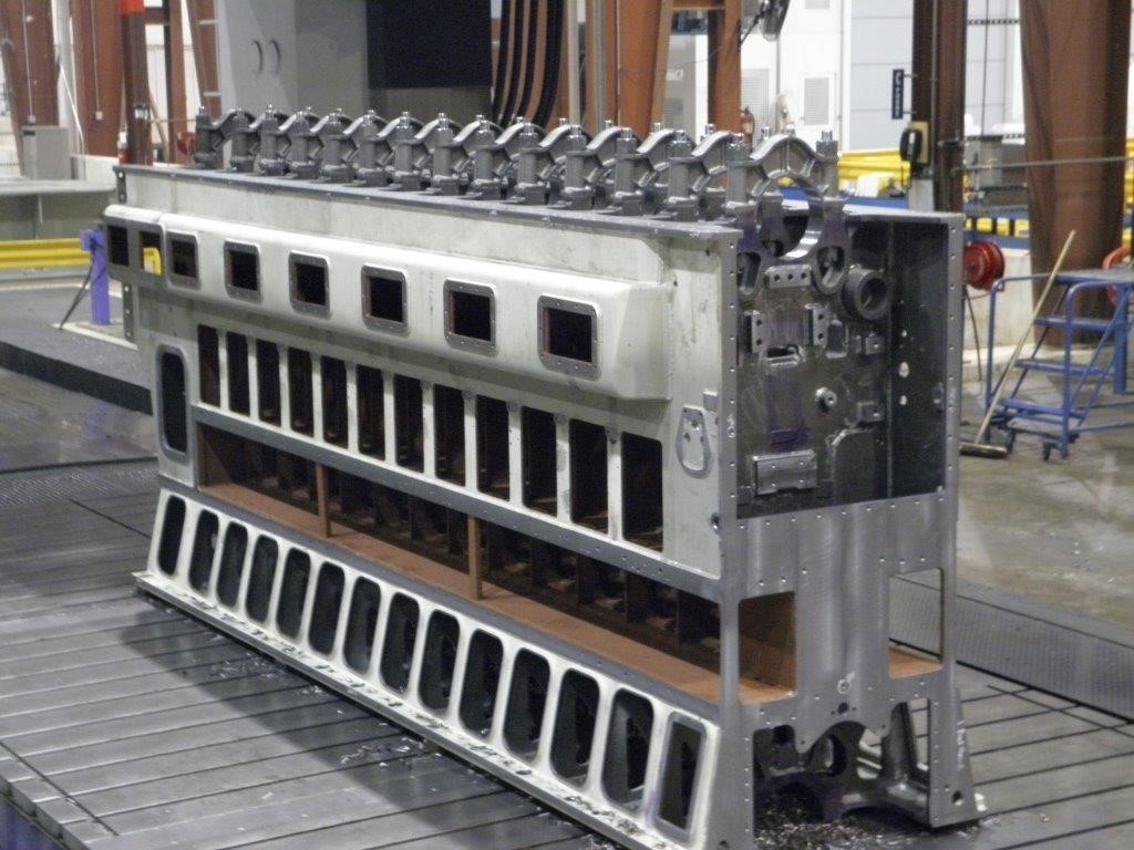 K&M Machine Fabricating - Machined Engine Block for the Power Generation Industry