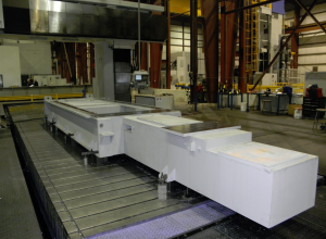 K&M Machine Fabricating - Machining a Base for an Injection Molding Machine