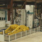 K&M Machine Fabricating - Mining Truck Axle Housing and Wheel Loader Lift Arm on Large Boring Mill