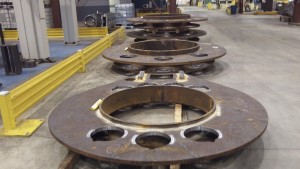 K&M Machine Fabricating - Roller Mounts for Jack Up Rig Crane