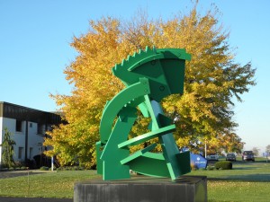 "Jendiva" by Michael Dunbar, Sculpture Fabrication on K&M Machine-Fabricating Inc.'s Campus
