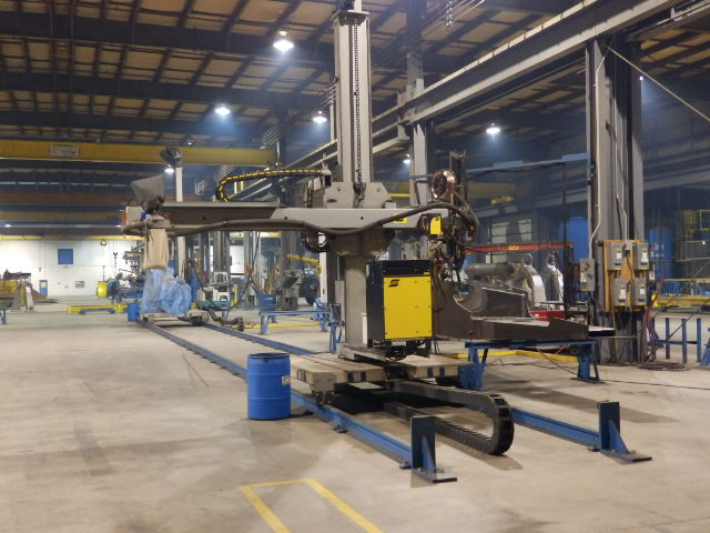 Large Fabrication Subarc Machine With Large Fabrication Location