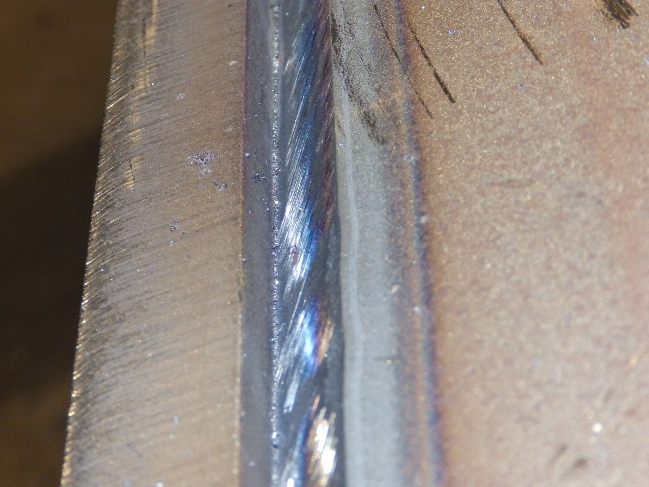 Large Fabrication Weld Joint Prior to Plasma Gouging