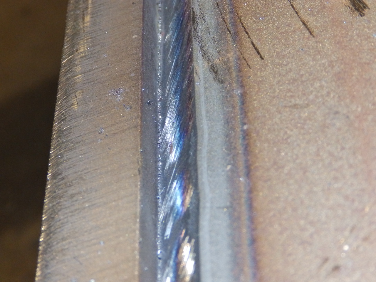 Large Fabrication Weld Joint Prior to Plasma Gouging