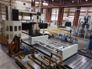 Large Machining SNK HF-7VM Vertical Gantry Mill Profile View